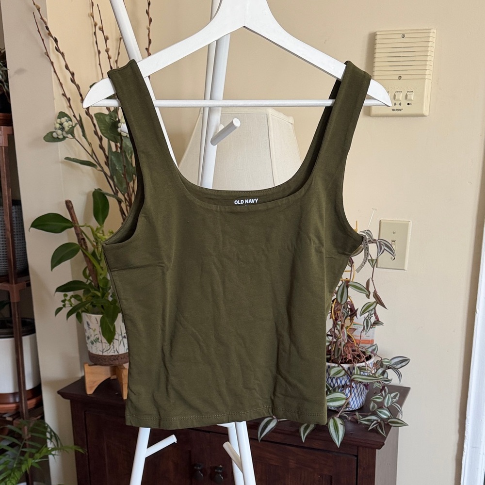 Old Navy Women's Dark Green Tank Top
